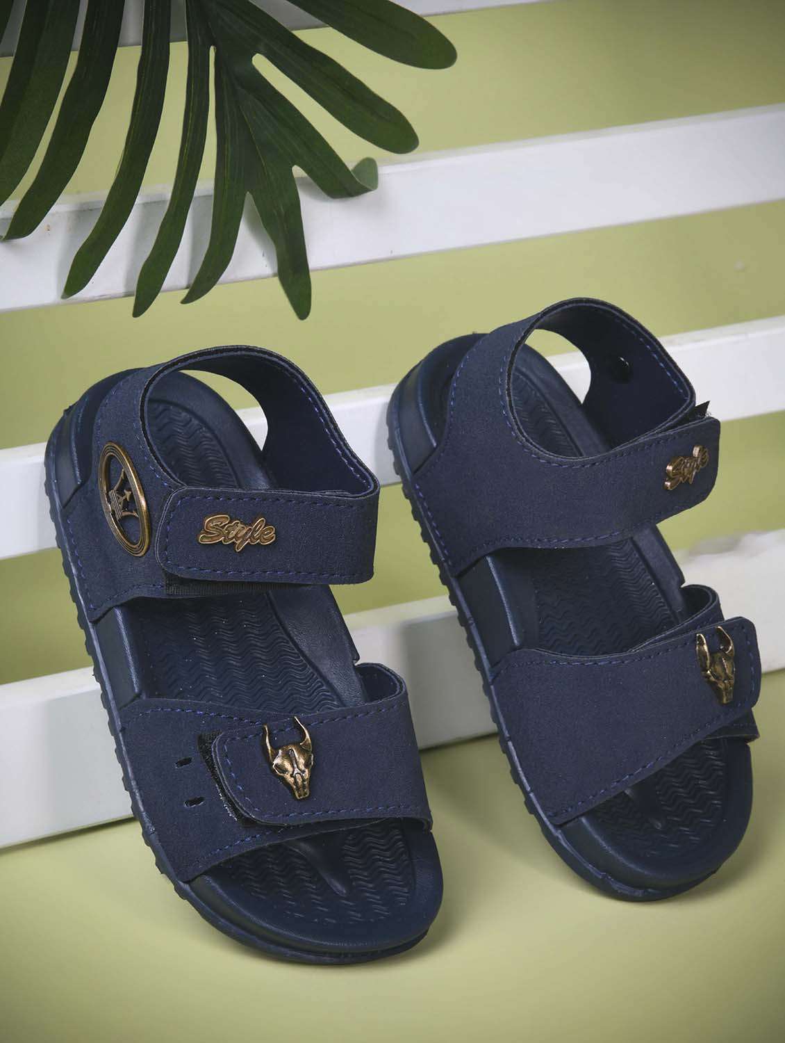 kids navy blue synthetic floater - 22489632 -  Standard Image - 1