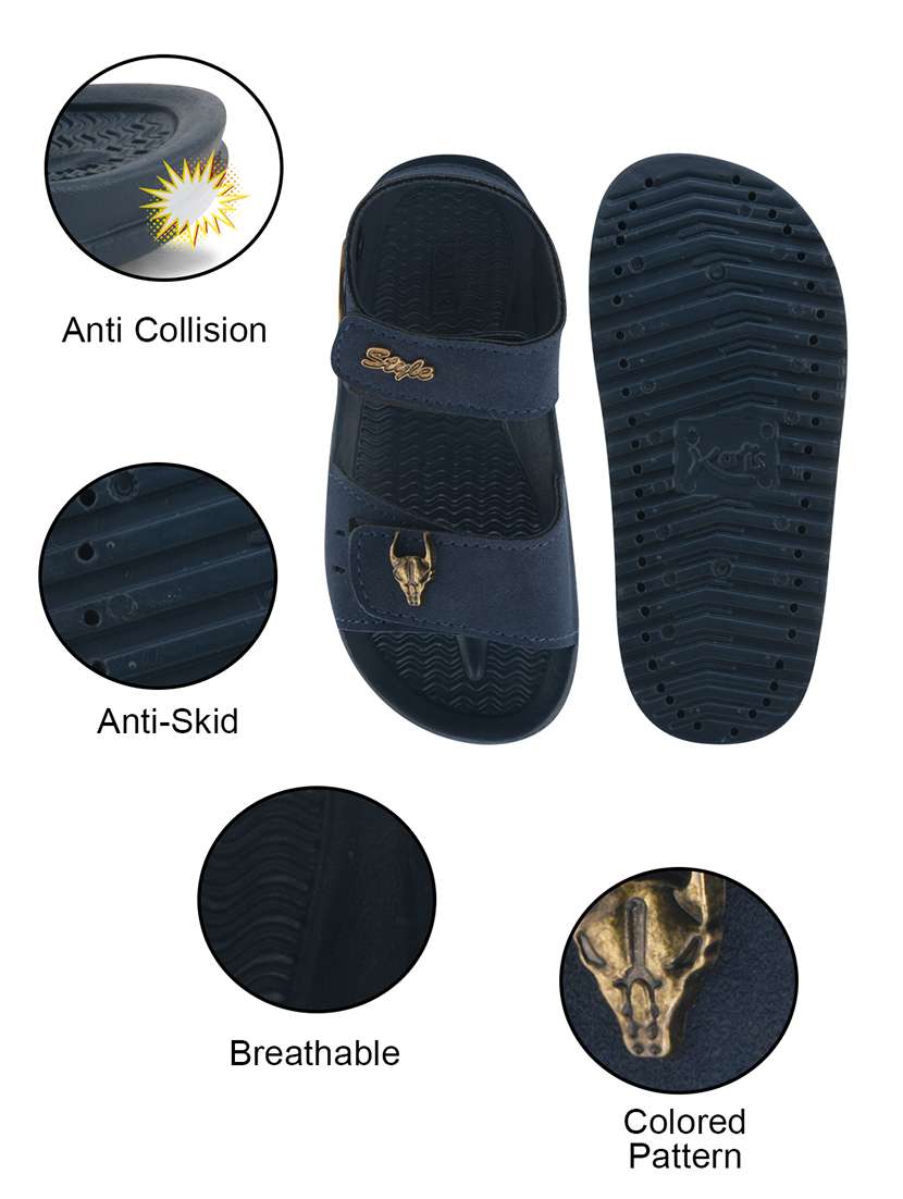 kids navy blue synthetic floater - 22489632 -  Standard Image - 4