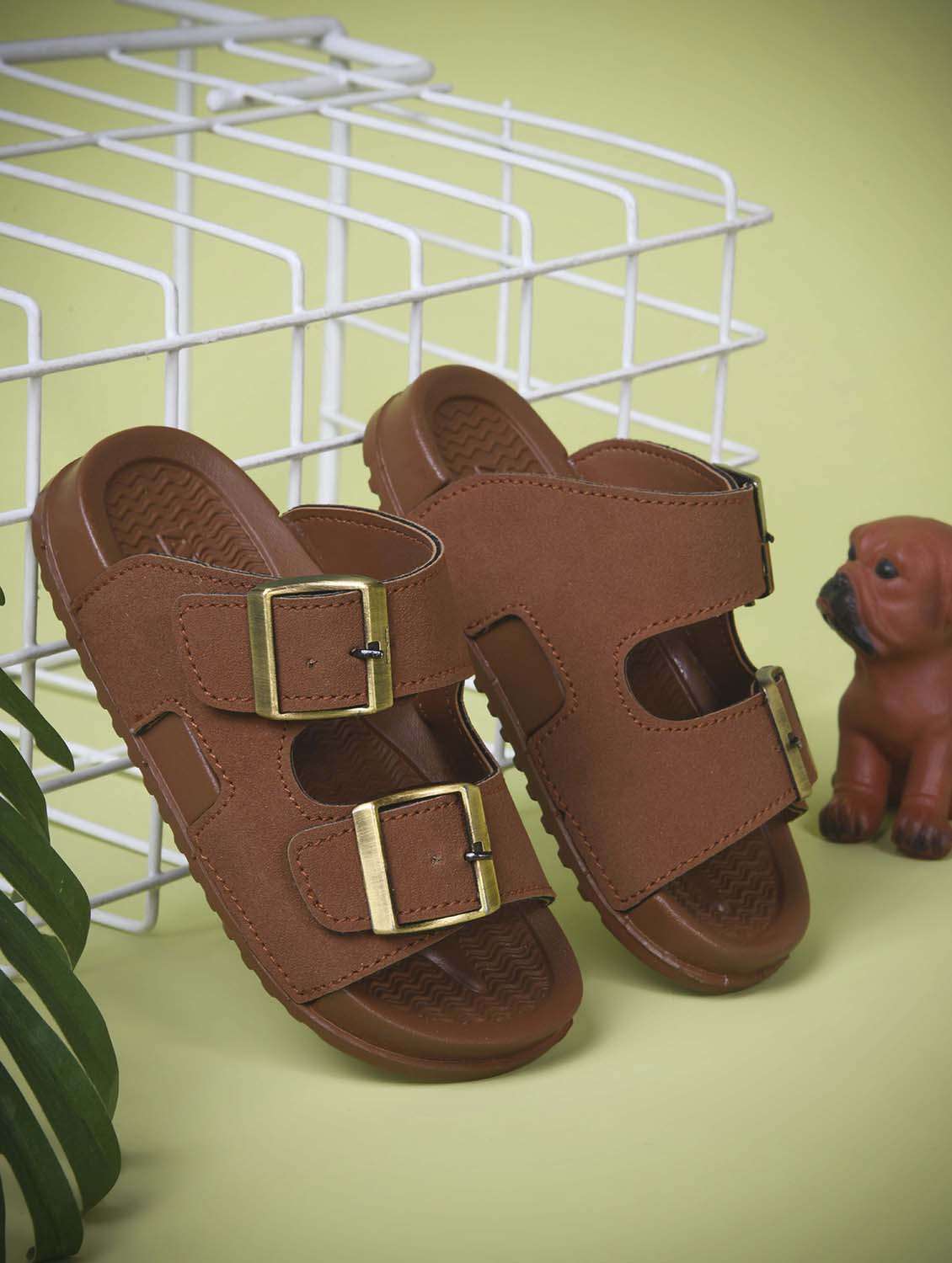 kids brown synthetic floater - 22489636 -  Standard Image - 1