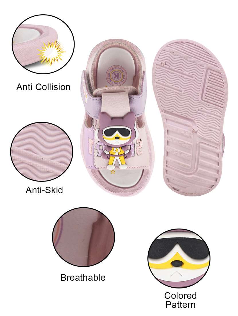 kids beige synthetic floater - 22489645 -  Standard Image - 4