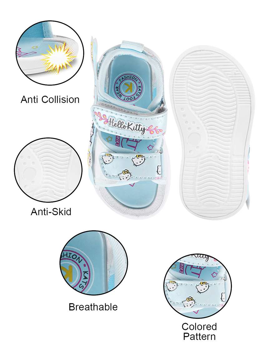 kids light blue synthetic floater - 22489650 -  Standard Image - 4