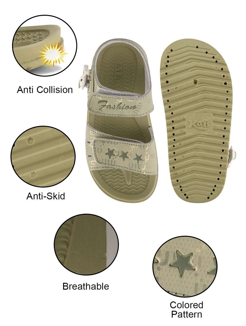 kats girls velcro printed sandals - 22489651 -  Standard Image - 4