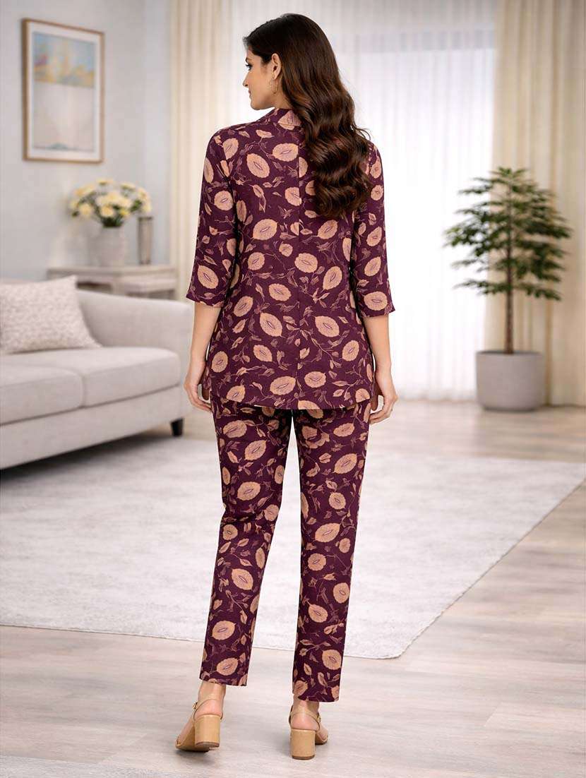 girls floral rayon top and trouser set - 22489791 -  Standard Image - 4