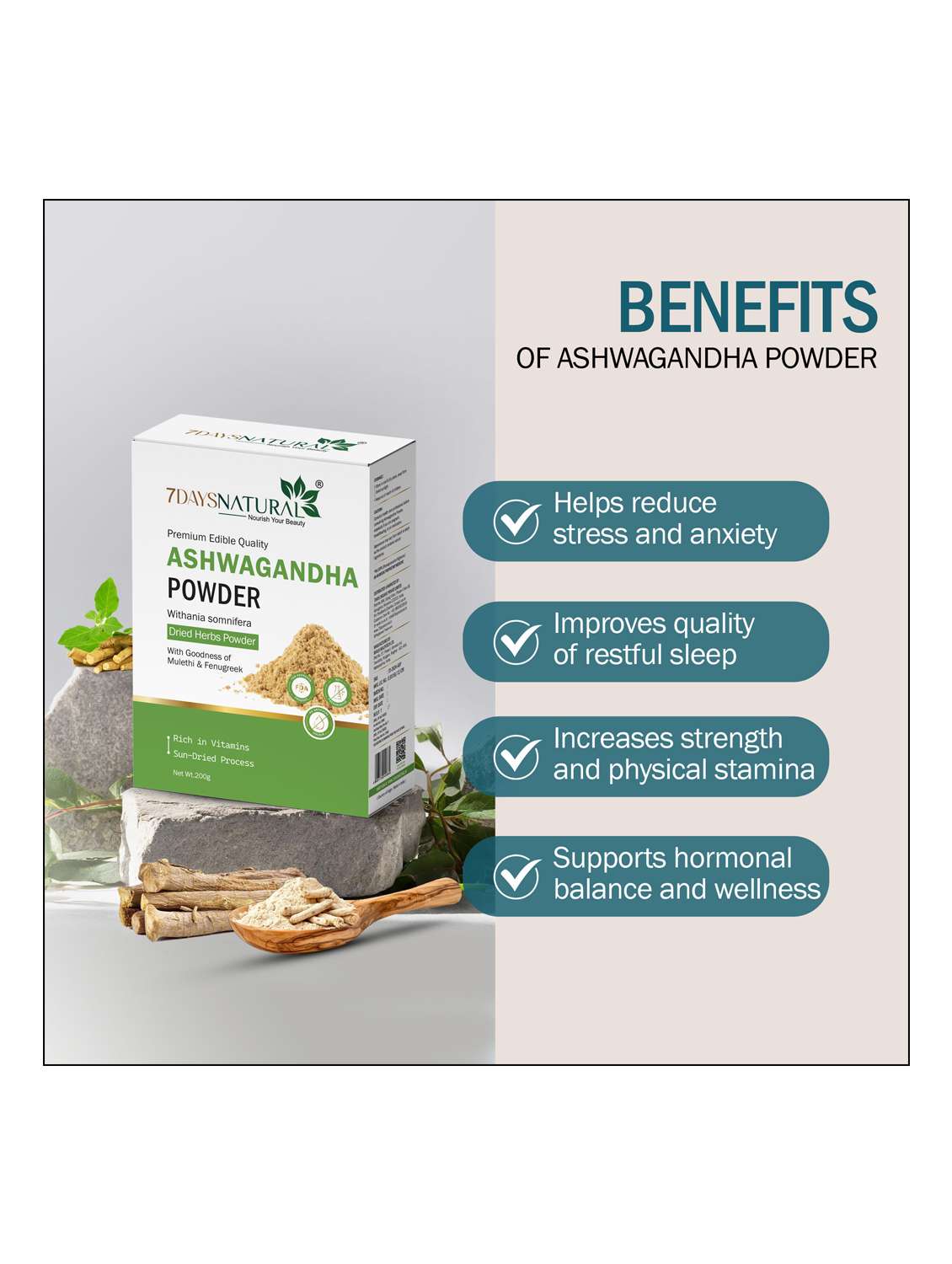 ashwagandha powder - 22489813 -  Standard Image - 4
