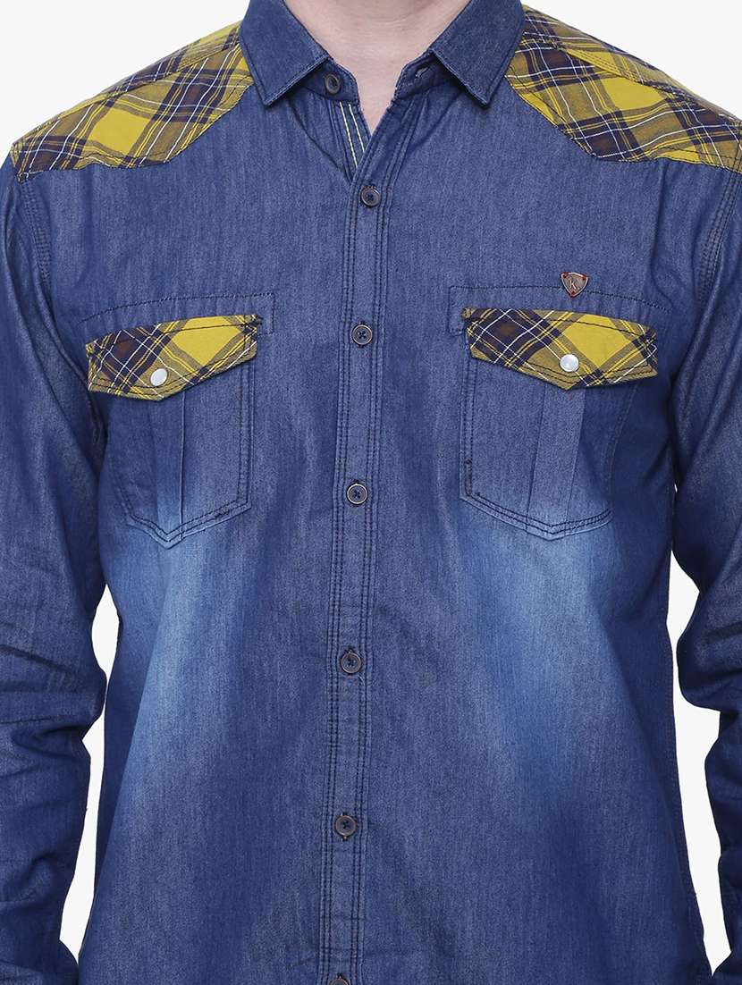 men checkered long sleeve regular fit casual shirt - 22489856 -  Standard Image - 1