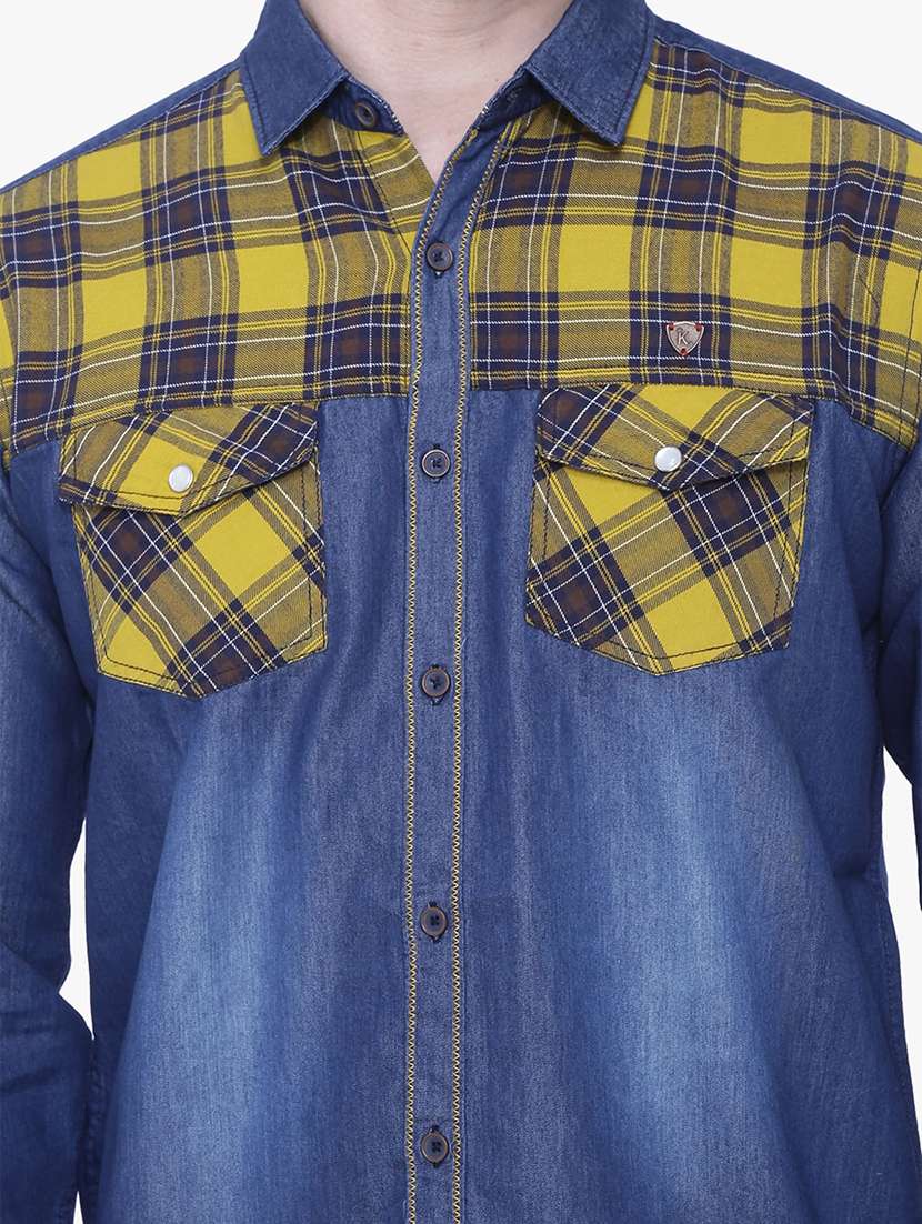 men checkered long sleeve regular fit casual shirt - 22489860 -  Standard Image - 1