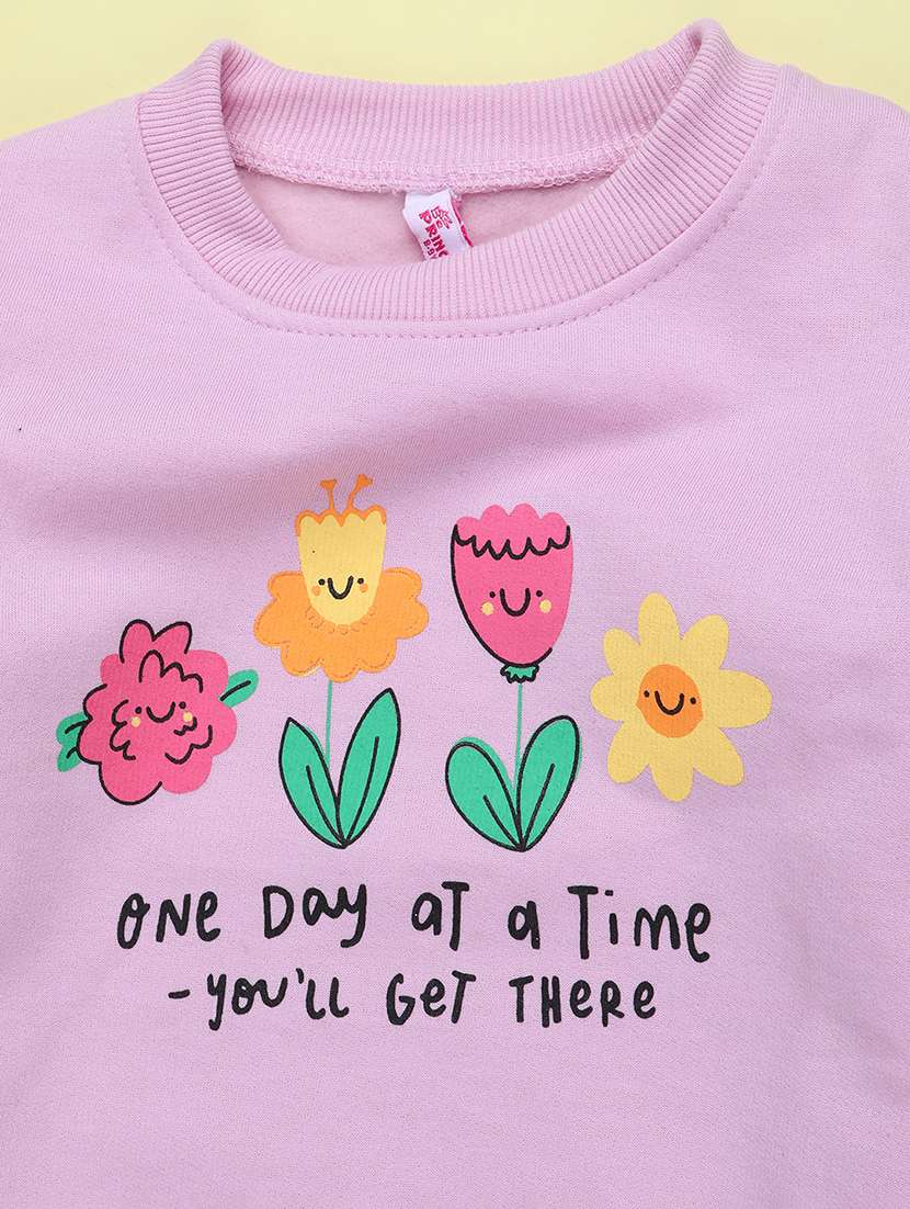 Girls Printed Long Sleeves Regular Fit Sweatshirt - 22490204 -  Standard Image - 4