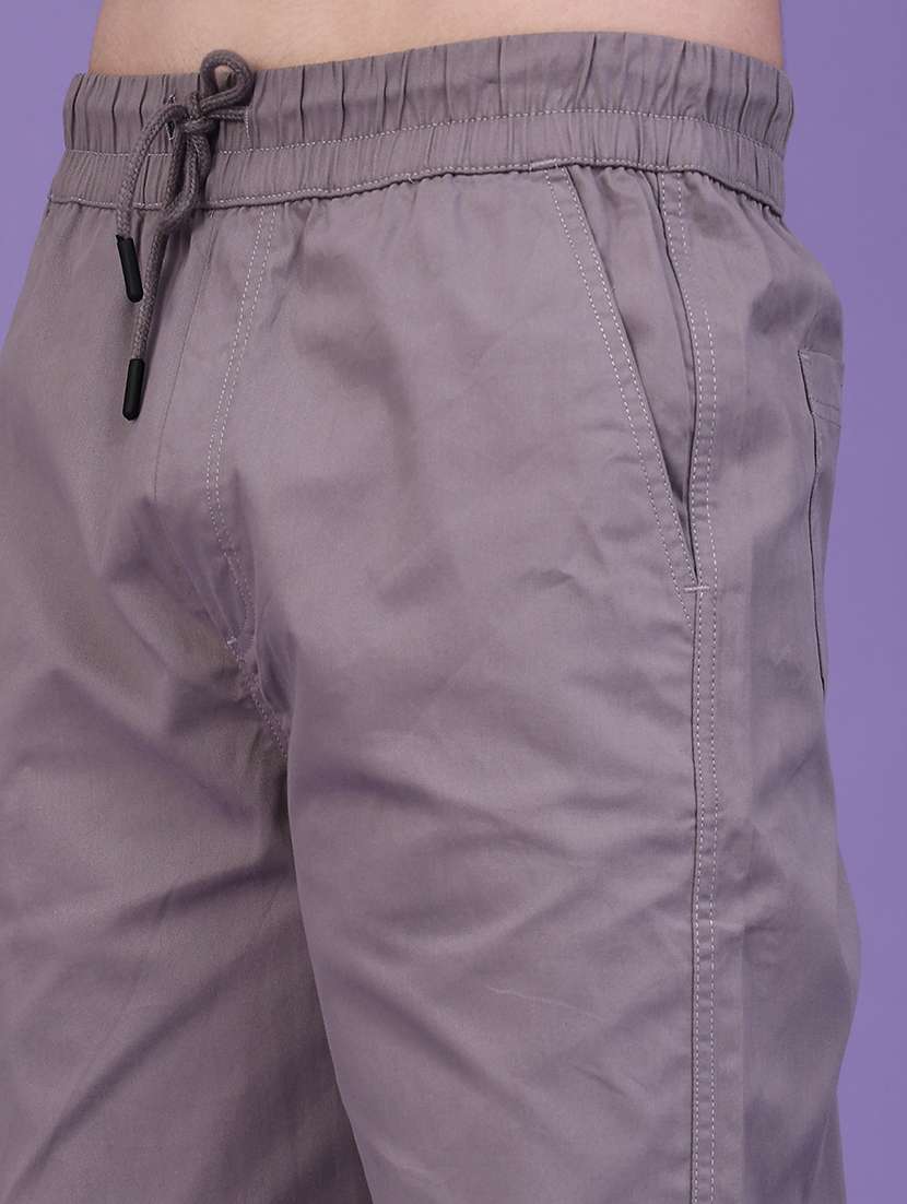 Men Solid Mid Rise Regular Fit Jogger - 22490262 -  Standard Image - 1