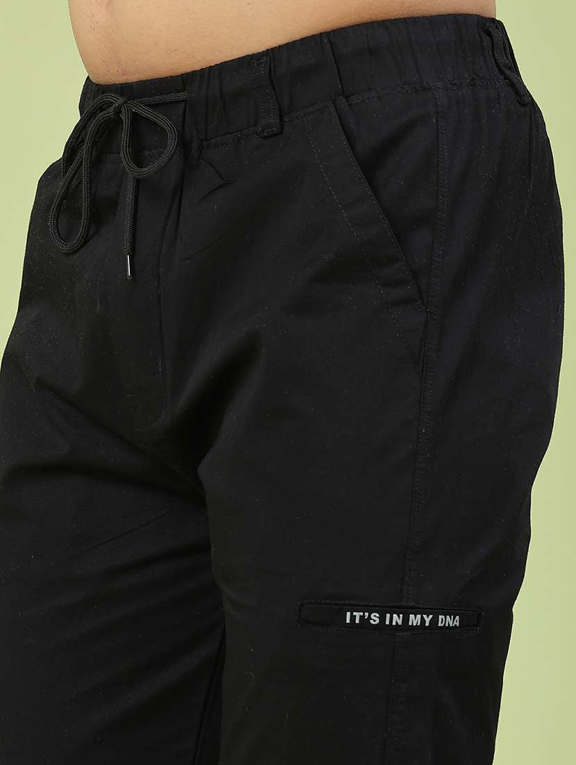 men solid mid rise regular fit jogger - 22490281 -  Standard Image - 1