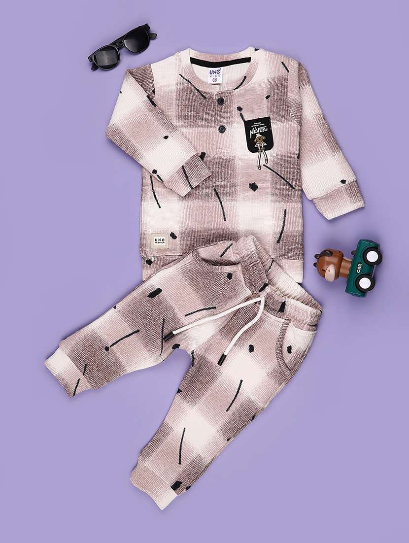Boys Printed Long Sleeves Full Length Set - 22490759 -  Standard Image - 1