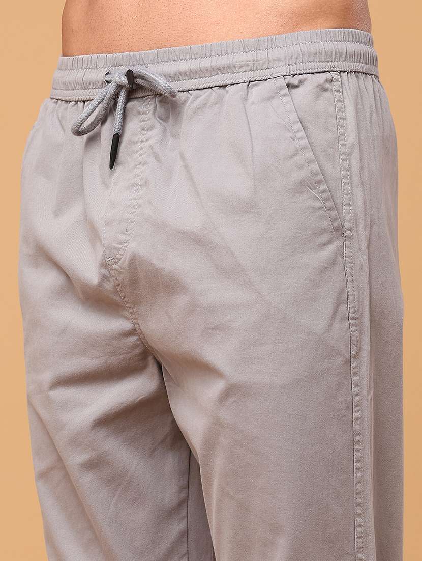 Men Solid Mid Rise Regular Fit Track Pant - 22490860 -  Standard Image - 1