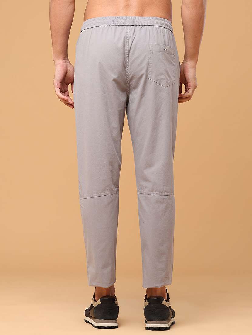 Men Solid Mid Rise Regular Fit Track Pant - 22490860 -  Standard Image - 4
