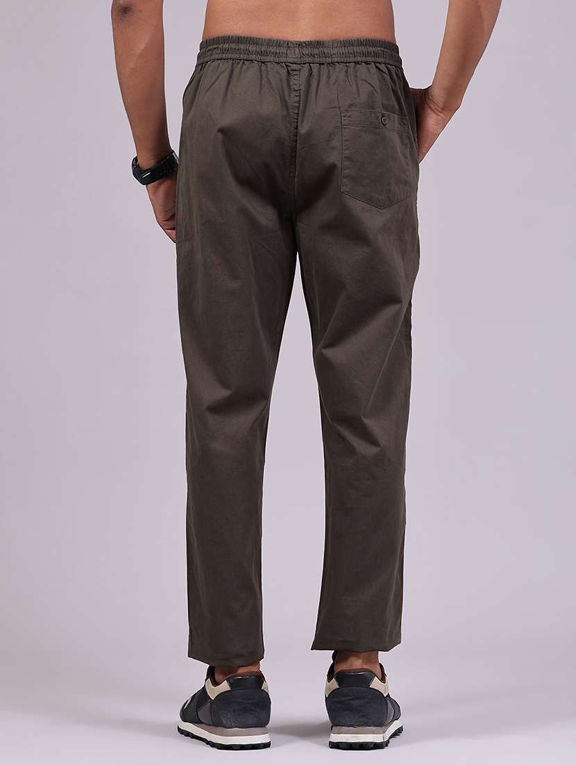 Men Solid Mid Rise Regular Fir Track Pant - 22490870 -  Standard Image - 4