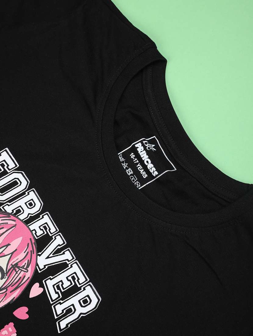 girls printed round neck short sleeves tee - 22491116 -  Standard Image - 4