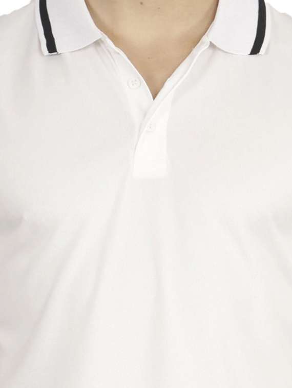 men solid short sleeve regular fit polo t-shirt - 22491407 -  Standard Image - 1