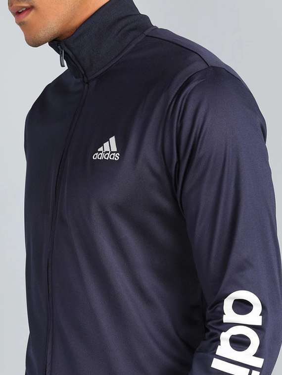 men solid long sleeve full length track suit - 22491806 -  Standard Image - 1