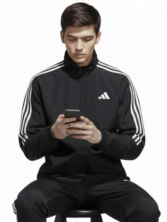 men side striped long sleeve full length track suit - 22491840 -  Standard Image - 1