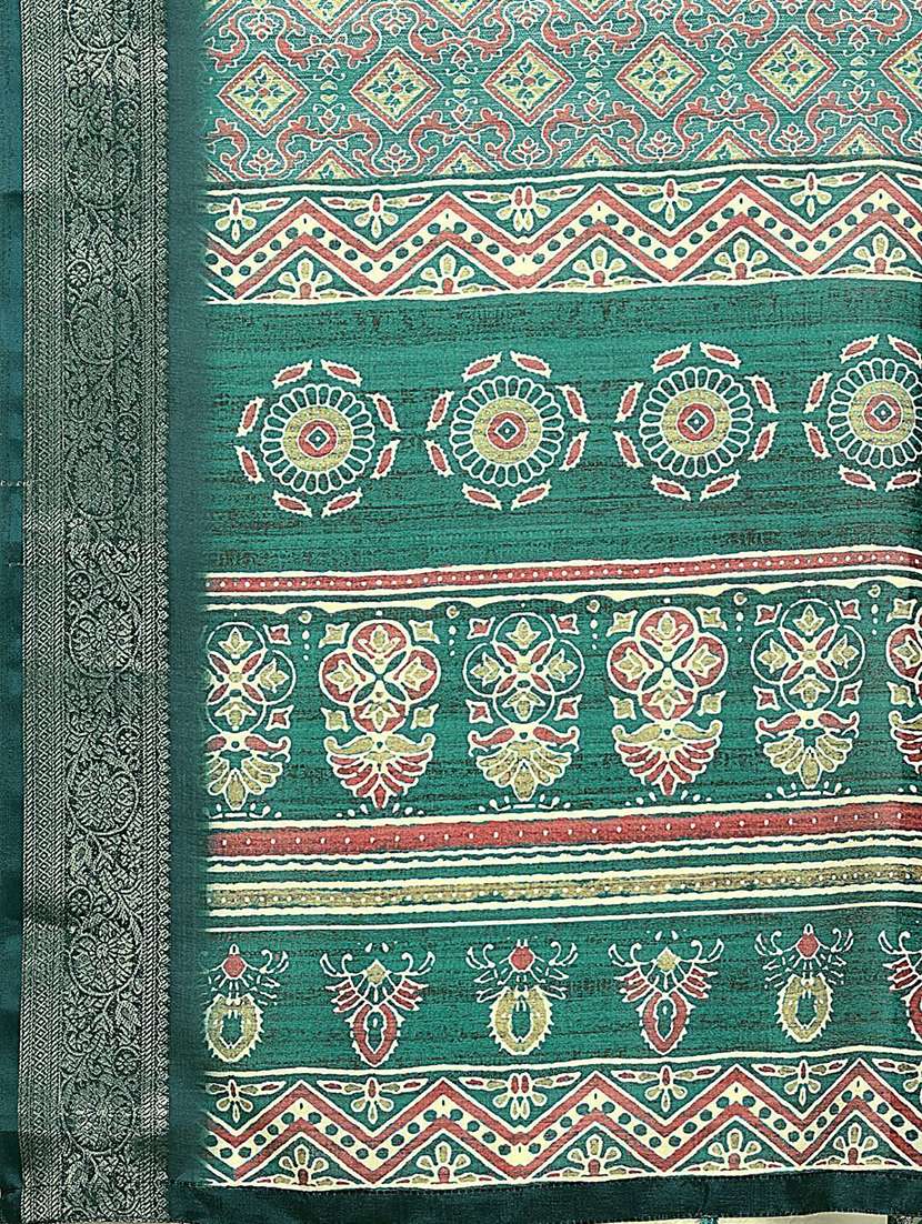 women printed casual wear saree with blouse - 22491928 -  Standard Image - 4