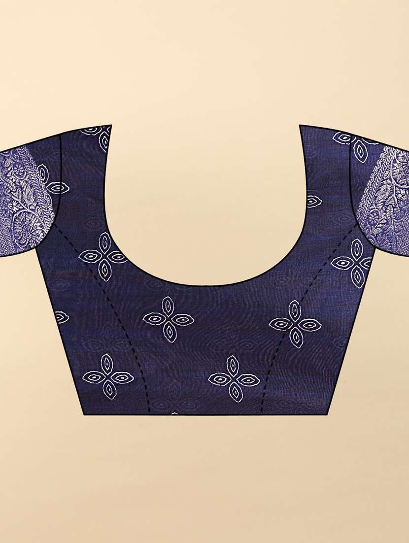 women printed casual wear saree with blouse - 22491939 -  Standard Image - 4