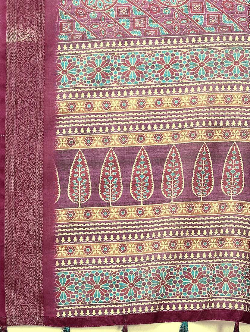 women printed casual wear saree with blouse - 22491942 -  Standard Image - 4
