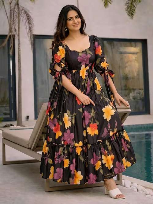 Buy plus size maxi dress for women 5xl in India @ Limeroad