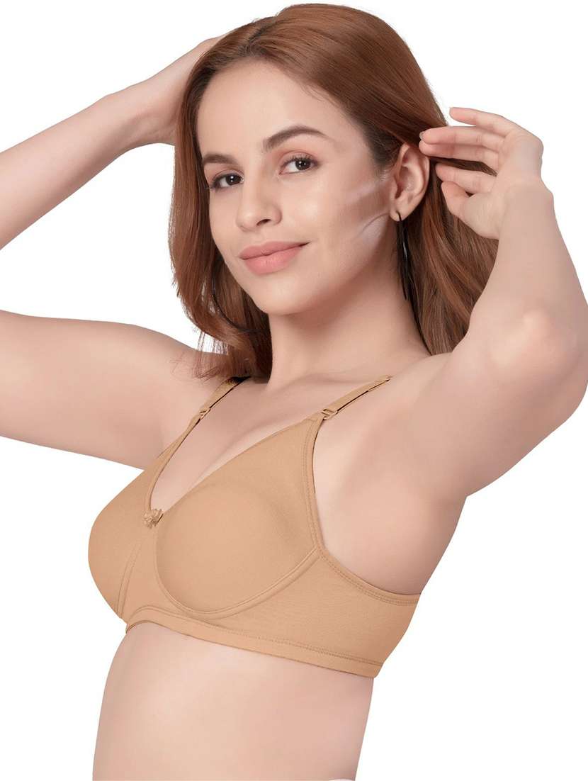 women solid non padded regular bra - 22494990 -  Standard Image - 1