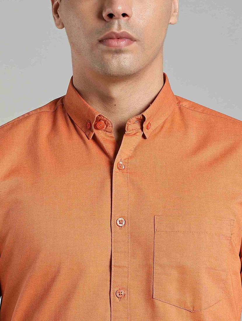 men solid short sleeve slim fit formal shirt - 22495045 -  Standard Image - 1