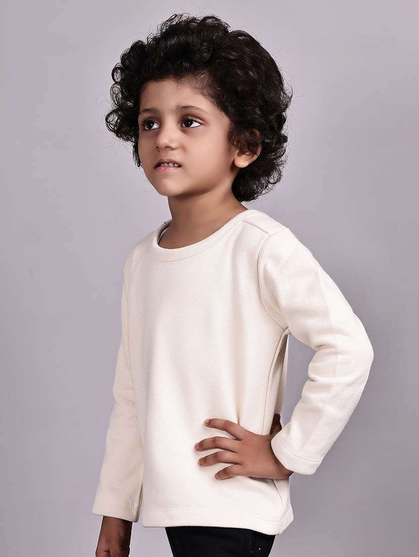 girls cream cotton tee - 22495168 -  Standard Image - 1