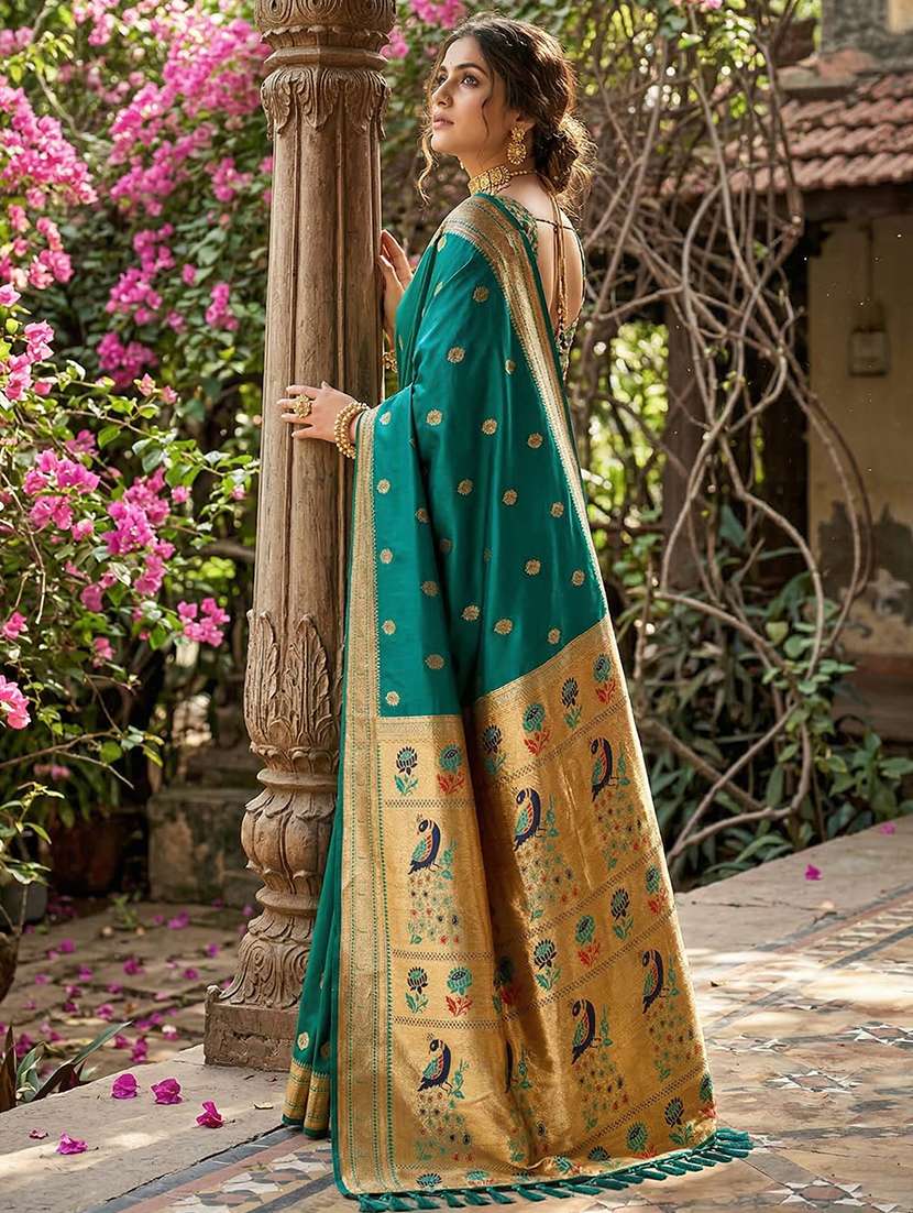 women self design paithani saree with blouse - 22495231 -  Standard Image - 1