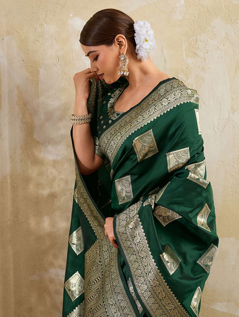 women self design banarasi saree with blouse - 22495265 -  Standard Image - 1