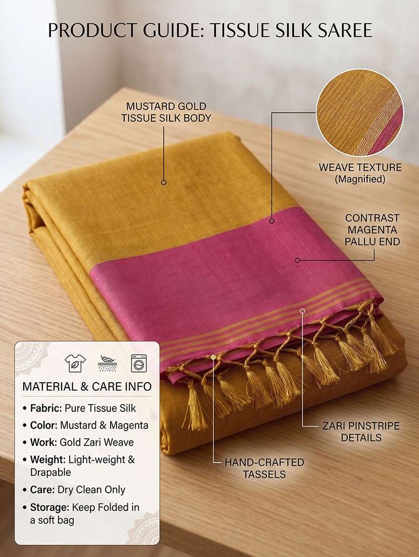 women solid plain saree with blouse - 22495289 -  Standard Image - 4