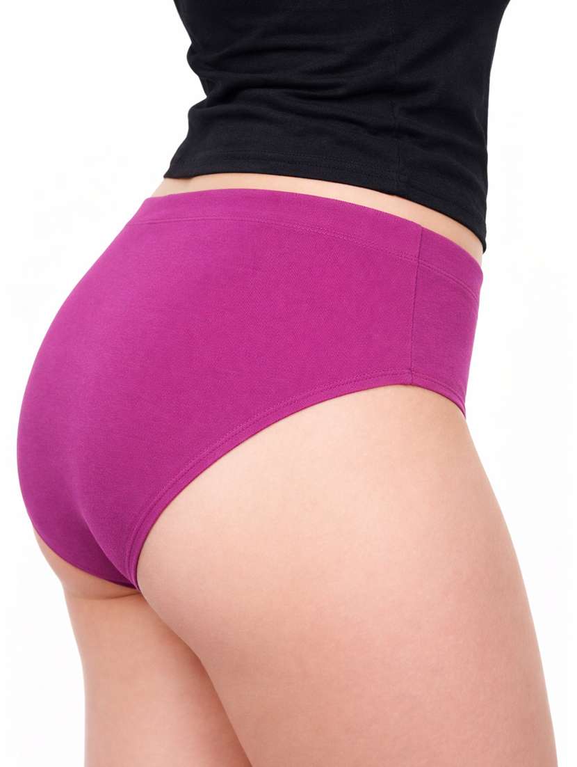 women multi pack of 3 cotton hipster panty - 22495344 -  Standard Image - 4