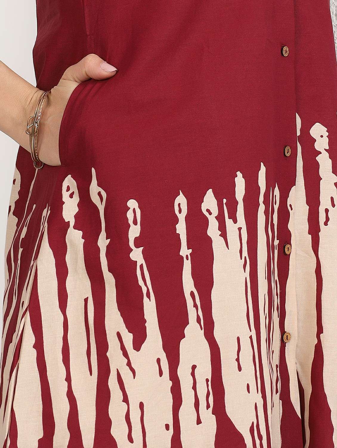 women printed collared midi shirt dress - 22495537 -  Standard Image - 4