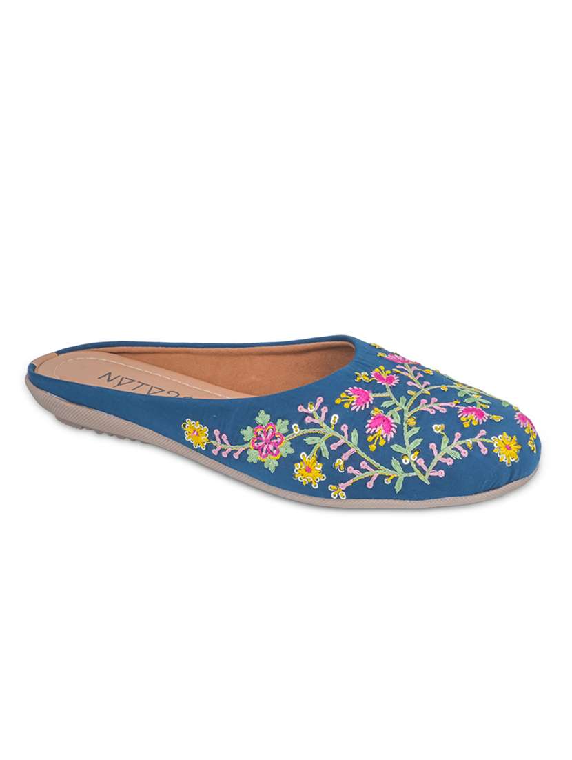 women embroidered slip on mules - 22495900 -  Standard Image - 4