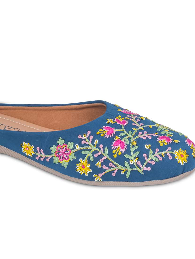 women embroidered slip on mules - 22495900 -  Standard Image - 6