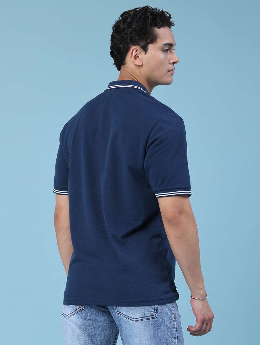 men solid short sleeves polo t-shirt - 22496398 -  Standard Image - 4