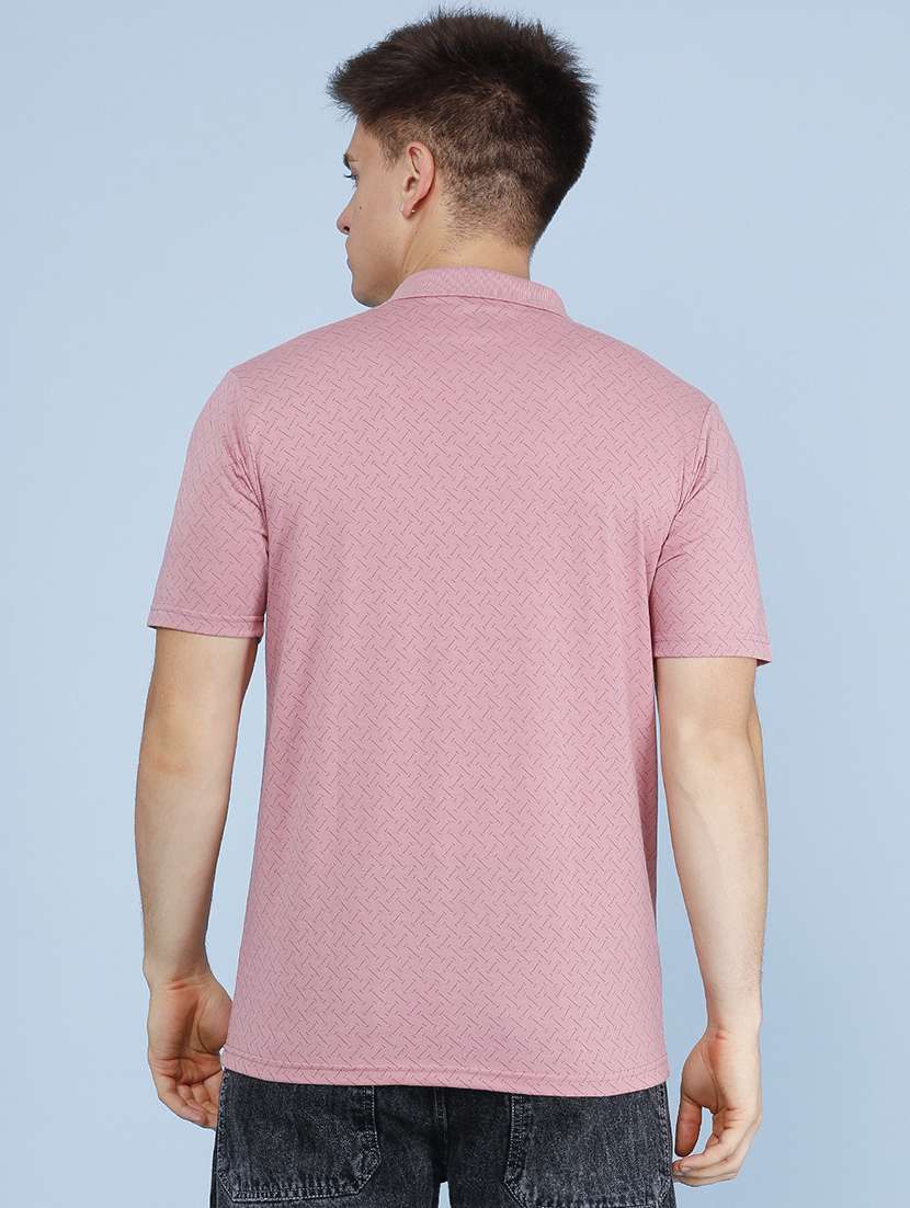 Men Printed Short Sleeves Polo T-shirt - 22496441 -  Standard Image - 4