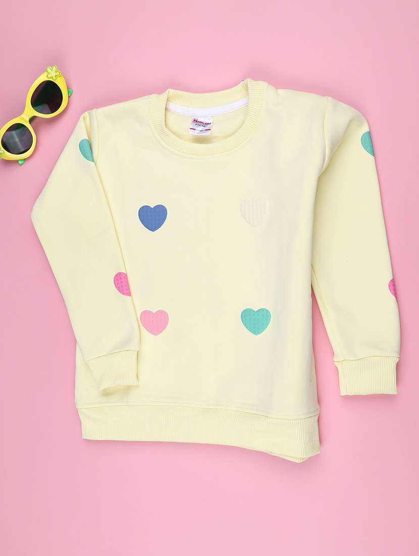 Girls Printed Long Sleeves Regular Fit Sweatshirt - 22496525 -  Standard Image - 1