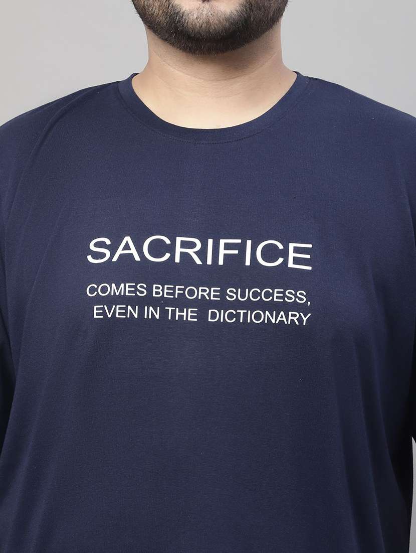 men plus size printed short sleeve regular fit t-shirt - 22497132 -  Standard Image - 1