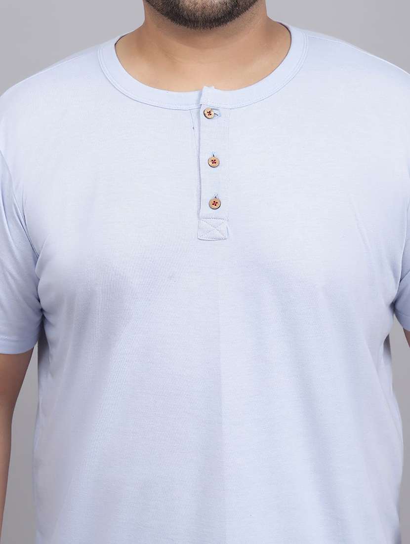 men plus size solid short sleeve regular fit t-shirt - 22497139 -  Standard Image - 1