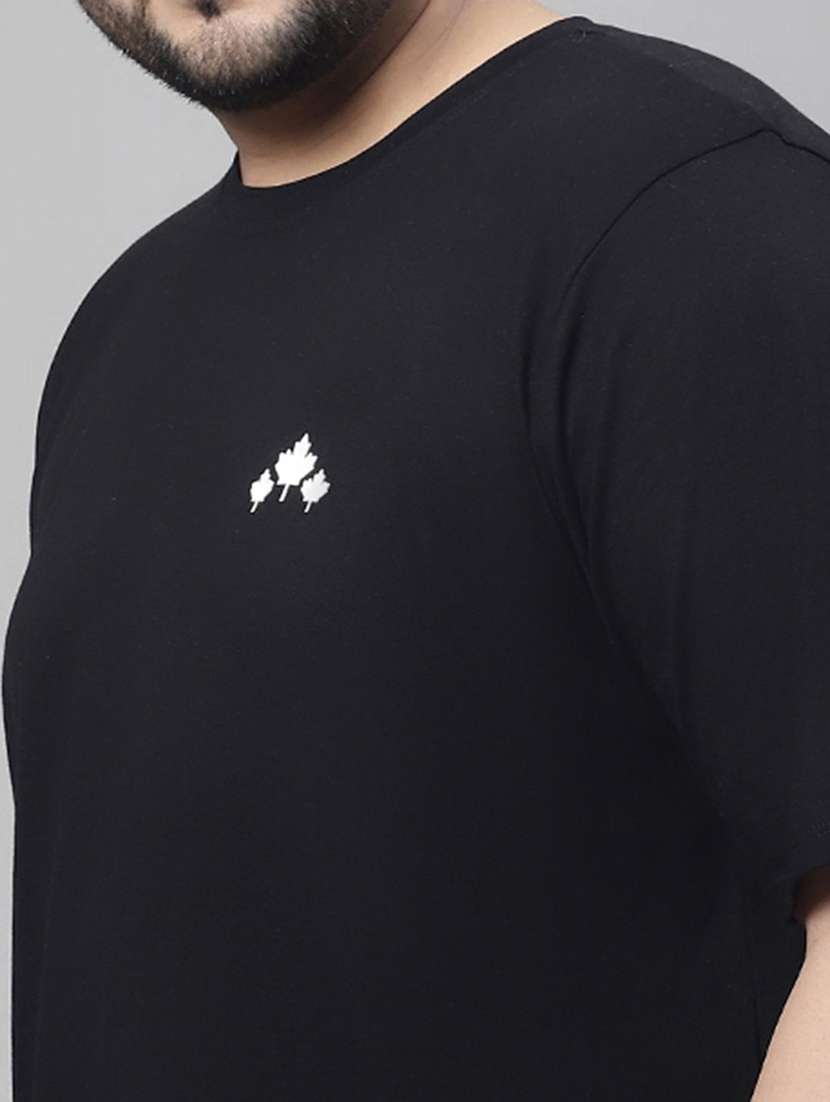 men plus size solid short sleeve regular fit t-shirt - 22497167 -  Standard Image - 1