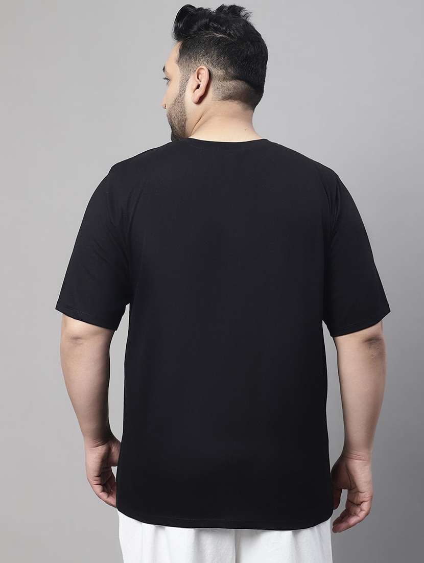 men plus size solid short sleeve regular fit t-shirt - 22497167 -  Standard Image - 4
