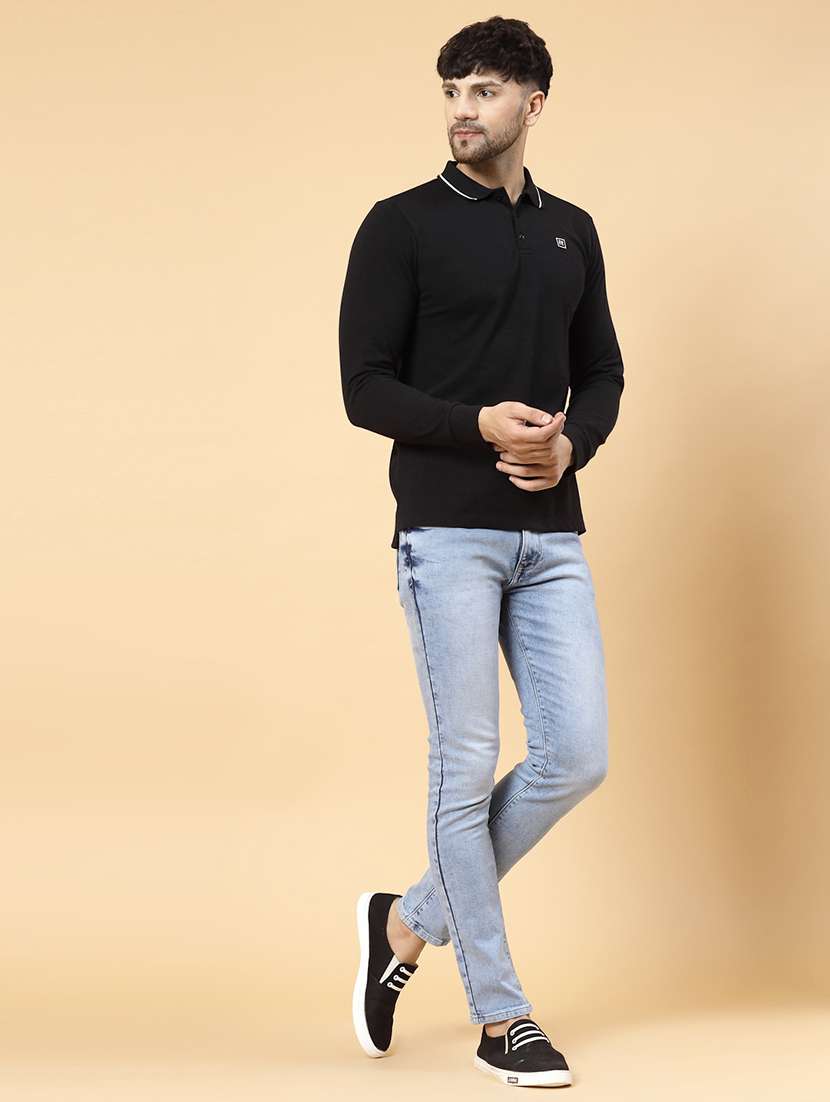 men solid long sleeve regular fit t-shirt - 22497387 -  Standard Image - 4