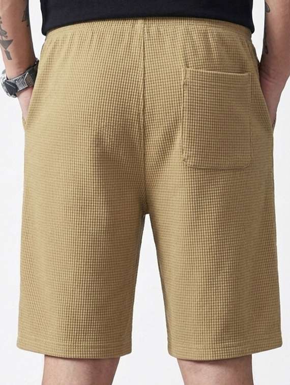 Men Textured Mid Rise Regular Fit Short - 22497404 -  Standard Image - 1