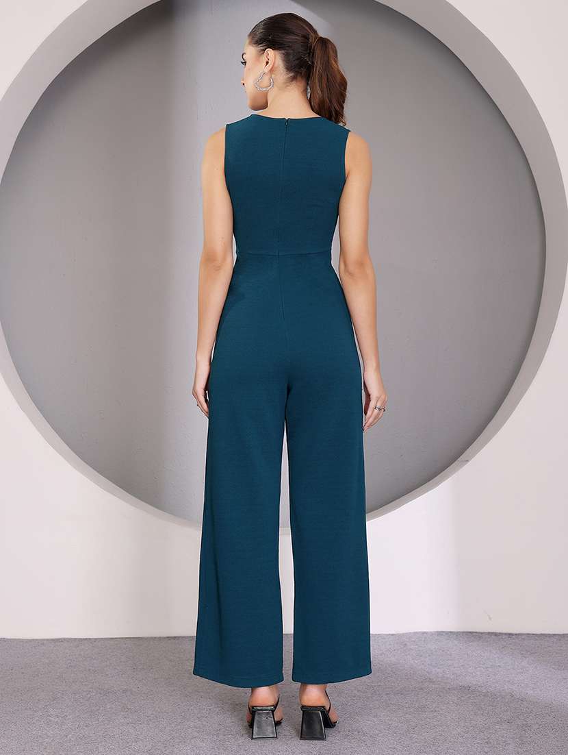 women solid sleeveless full leg jumpsuit - 22497478 -  Standard Image - 4