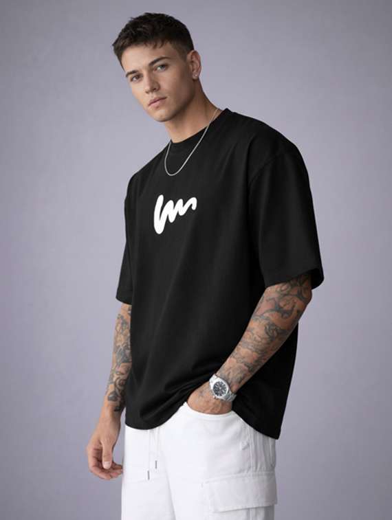men printed short sleeve oversized t-shirt - 22497553 -  Standard Image - 1