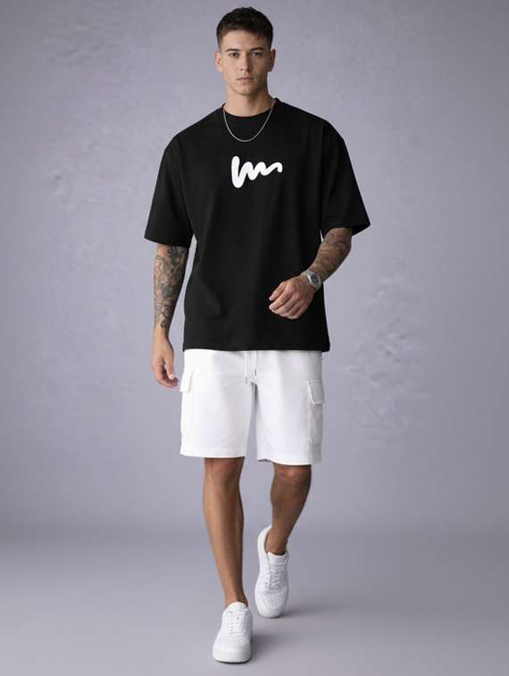 men printed short sleeve oversized t-shirt - 22497553 -  Standard Image - 4
