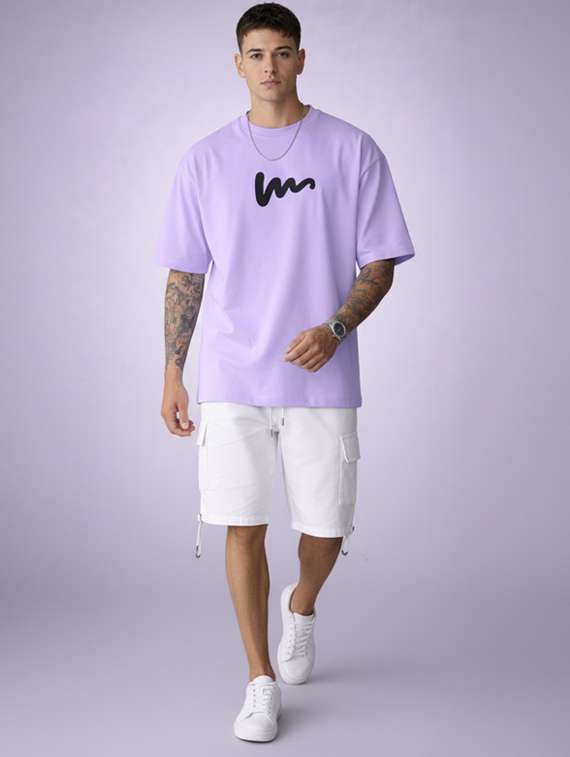 men printed short sleeve oversized t-shirt - 22497554 -  Standard Image - 4