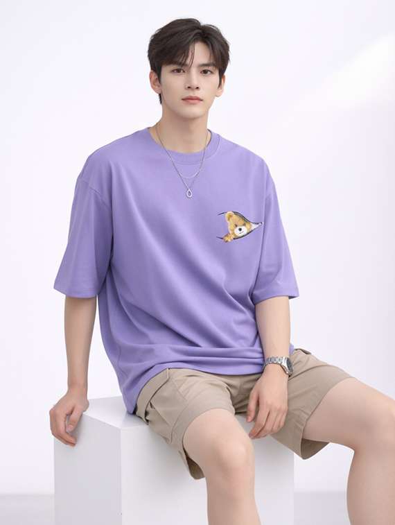 men printed short sleeve oversized t-shirt - 22497561 -  Standard Image - 1