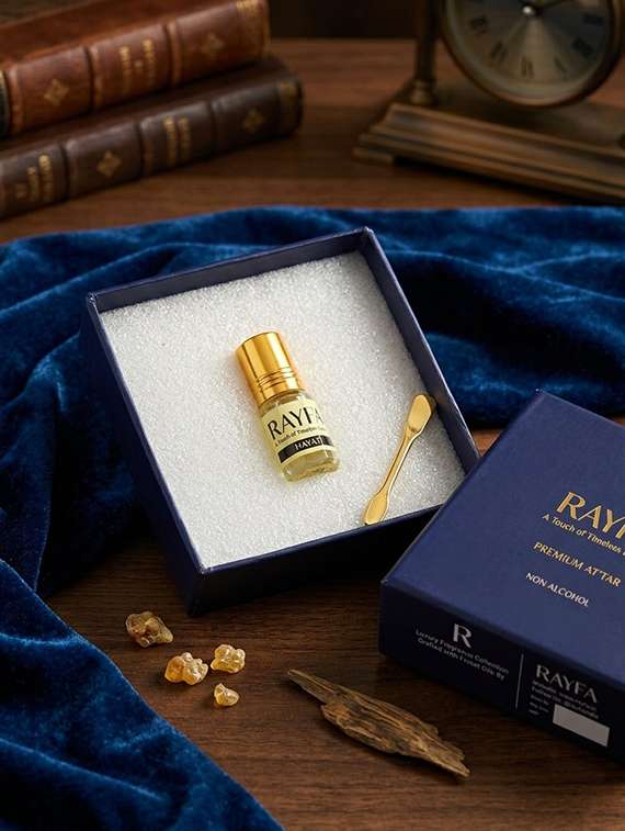 rayfa hayat attar perfume oil | long lasting luxury fragrance | alcohol free unisex attar | premium concentrated scent - 22497587 -  Standard Image - 4